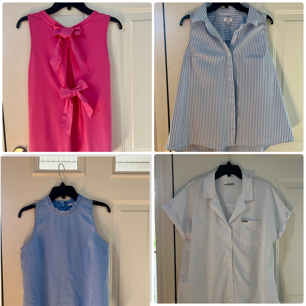 Bundle of 6 shirts. Talbots, Columbia, Crown & Ivy